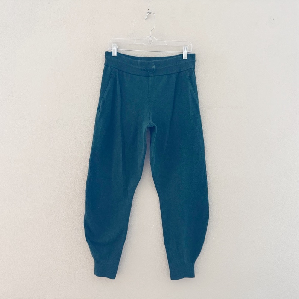 Lululemon Cotton Cashmere Jogger Pant 6 Green Mid Casual Comfy Cozy Athleisure - Picture 4 of 13